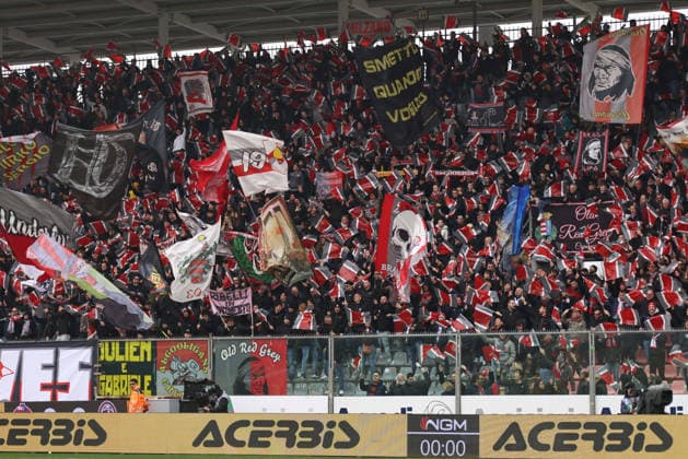 supporters Cremonese s during the Serie A soccer match between Cremonese and Milan at the Giovanni Zini Stadium in Cremona Italy - Sunday, march 1 2026 - Soccer .  Copyright: xAlbertoxMariani LaPressex