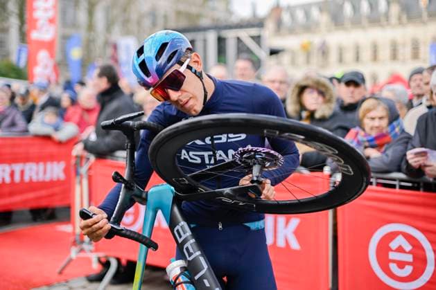 Kuurne Brussel Kuurne 2026 Cycling Race KUURNE, BELGIUM - MARCH 01 : Ballerini Davide (ITA) of XDS Astana Team pictured during the 78th edition of Kuurne Brussel Kuurne an UCI ProSeries 1.Pro one day cycling road race for Men Elite of 194 km with start in Kortrijk and finish in Kuurne on March 1, 2026 in Kuurne, Belgium, 01 03 2026 ( Motordriver Kenny Verfaillie - Kuurne Belgium  Copyright: xNicoxVereeckenx