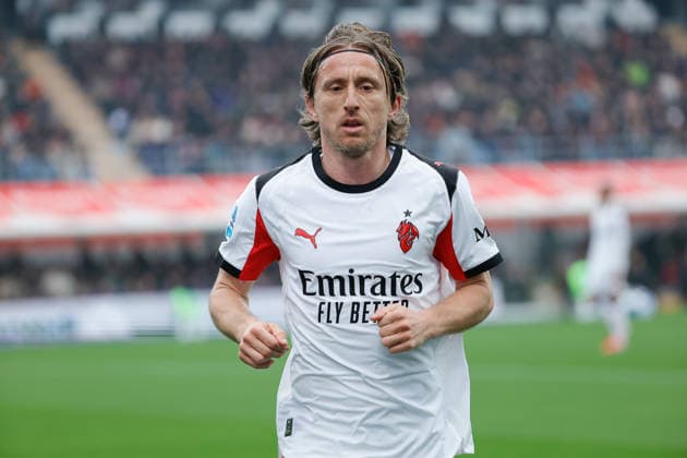 1st March 2026; Stadio Giovanni Zini, Cremona, Lombardy, Italy, Serie A Football, Cremonese versus AC Milan; Luka Modri& x107; of AC Milan  EmanuelexPennacchio