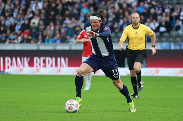 BERLIN, GERMANY - MARCH 1: Fabian Reese (Hertha, 11) during the Bundesliga match between Hertha BSC - 1. FC Nürnberg at Olympiastadion on matchday 24 of the 2. Bundesliga on March 1, 2026 in Berlin, Germany. DFL REGULATIONS PROHIBIT ANY USE OF PHOTOGRAPHS AS IMAGE SEQUENCES AND OR QUASI-VIDEO. Berlin Germany Copyright: xO.Frankex