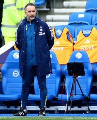 Nottingham Forest Manager Vitor Pereira. Brighton and Hove Albion v Nottingham Forest, Premier League, Football, American Express Community Stadium, Brighton, UK - 01 Mar 2026Brighton American Express Community Stadi United Kingdom EDITORIAL USE ONLY No use with unauthorised audio, video, data, fixture lists, club league logos or live services. Online in-match use limited to 120 images, no video emulation. No use in betting, games or single club league player publications.  Copyright: xJamesxMarsh Shutterstockx 16708839w