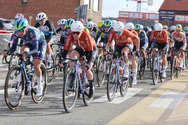 Fenix - Ekoï Omloop van het Hageland AARSCHOT TIELT - WINGE, Belgium 01 03 2026 Illustration picture of the peloton Pictured during the Fenix - Ekoï Omloop van het Hageland on 01 March 2026 ( Picture by Gianni Barbieux Photo News ). Gent Belgium  Copyright: xGiannixBarbieuxx