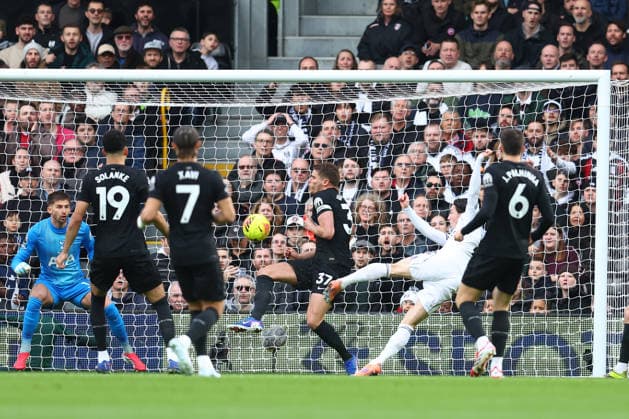 London, England, 1st March 2026. Harry Wilson of Fulham scores to make it 1-0 during the Fulham vs Tottenham Hotspur Premier League match at Craven Cottage, London. Picture credit should read: Paul Terry Sportimage EDITORIAL USE ONLY. No use with unauthorised audio, video, data, fixture lists, club league logos or live services. Online in-match use limited to 120 images, no video emulation. No use in betting, games or single club league player publications. SPI_028_PT_Fulham_Tottenham SPI-4567-0028