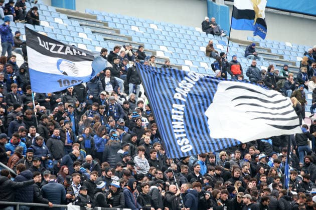 Atalanta™s supporters during the Serie A soccer match between Sassuolo and Atalanta at the Mapei Stadium Citta™ del Tricolore in Reggio Emilia - sunday , March 1, 2026. - Soccer .  Copyright: xGiannixSantandrea LaPressex