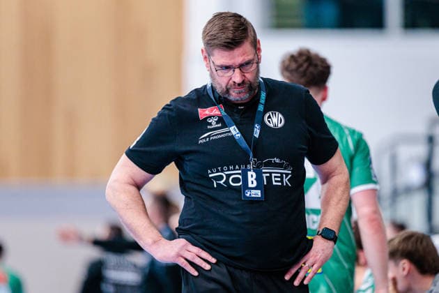 Aaron Ziercke (GWD Minden, Trainer) ist enttaeuscht unzufrieden GER, GWD Minden vs. TVB Stuttgart, Handball, 1. Bundesliga, 23. Spieltag, Spielzeit 2025 2026, 01.03.2026 GER, GWD Minden vs. TVB Stuttgart, Handball, 1. Bundesliga, 23. Spieltag, Spielzeit 2025 2026, 01.03.2026 Minden Copyright: xEibner-Pressefoto JanxRollingerx EP_JSK