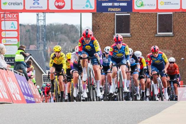Fenix - Ekoï Omloop van het Hageland AARSCHOT TIELT - WINGE, Belgium 01 03 2026 Illustration picture of the peloton Pictured during the Fenix - Ekoï Omloop van het Hageland on 01 March 2026 ( Picture by Gianni Barbieux Photo News ). Gent Belgium  Copyright: xGiannixBarbieuxx