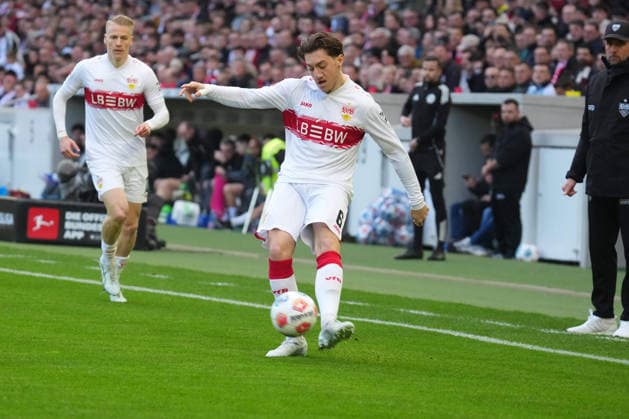Bundesliga, Spieltag 24, Saison 2025 26, VfB Stuttgart - VfL Wolfsburg Angelo Stiller (VfB Szuttgart) - VfB Stuttgart - VfL Wolfsburg Bundesliga, Spieltag 24, Saison 2025 26, VfB Stuttgart - VfL Wolfsburg Deutschland, Stuttgart, MHP Arena, 01.03.2026 (DFL DFB REGULATIONS PROHIBIT ANY USE OF PHOTOGRAPHS as IAMGE SEQUENCES and or QUASI-VIDEO).