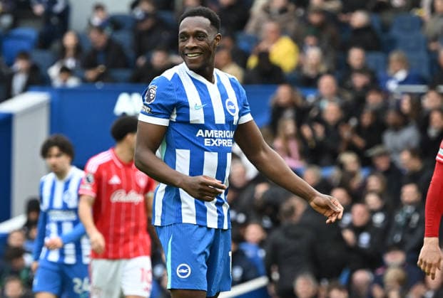 Brighton s goalscorer Danny Welbeck smiling during the Premier League match between Brighton and Hove Albion and Nottingham Forest at the American Express Stadium, Brighton UK - Sunday 1st March 2026 Brighton v Nottingham Forest Premier League Football, Amex Stadium, Sussex, UK - 01 Mar 2026Brighton Amex Stadium Sussex United Kingdom Editorial use only. No merchandising. For Football images FA and Premier League restrictions apply inc. no internet mobile usage without FAPL license - for details contact Football Dataco  Copyright: xLizxFinlayson TPI Shutterstockx 16718466as