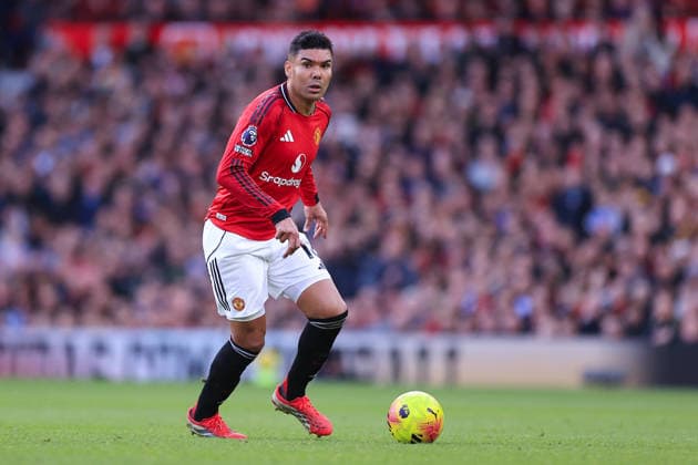 Football - Premier League - Manchester United, ManU v Crystal Palace 1st March 2026 - Premier League - Manchester United v Crystal Palace - Casemiro of Manchester United - Photo: Simon Stacpoole Offside. Manchester UK Copyright: xSimonxStacpoolexOffside