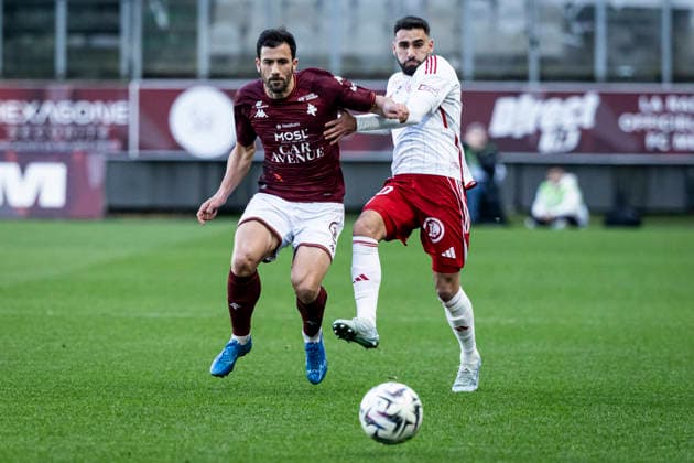 FOOTBALL : Metz vs Stade Brestois - ligue 1 - Metz - 01 03 26 Maxime Colin 2 et Romain Del Castillo 10  Copyright: xelyxandroxcegarrax