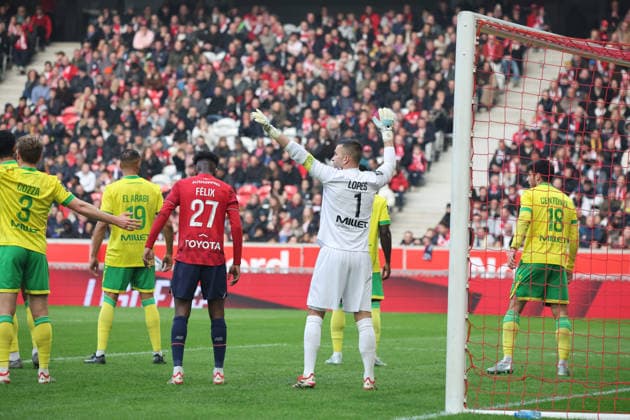 FOOTBALL : LOSC Lille vs FC Nantes - Ligue 1 J24 - 01 03 2026 Action du LOSC lors du match LOSC Lille vs FC Nantes, Ligue 1 J24, Decathlon Arena stade Pierre Mauroy, le 1er mars 2026 - photo Laurent Sanson PsnewZ  Copyright: xLaurentxSANSONx xPsnewZx
