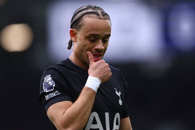 London, England, 1st March 2026. Xavi Simons of Tottenham Hotspur looks dejected during the Fulham vs Tottenham Hotspur Premier League match at Craven Cottage, London. Picture credit should read: Paul Terry Sportimage EDITORIAL USE ONLY. No use with unauthorised audio, video, data, fixture lists, club league logos or live services. Online in-match use limited to 120 images, no video emulation. No use in betting, games or single club league player publications. SPI_079_PT_Fulham_Tottenham SPI-4567-0079