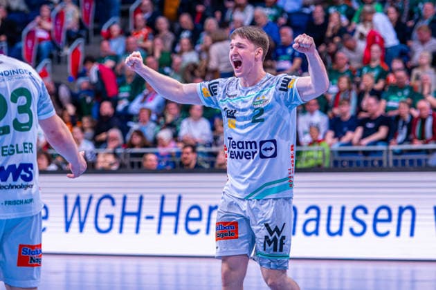 (v.l.), TSV Hannover-Burgdorf (grün) gegen FRISCH AUF! Göppingen (weiß) am 23. Spieltag der Saison 2025 2026 in der DAIKIN Handball-Bundesliga (01.03.2026, ZAG Arena (Hannover, GER), Copyright: xJanxGuentherx xTSVxHannover-Burgdorfx