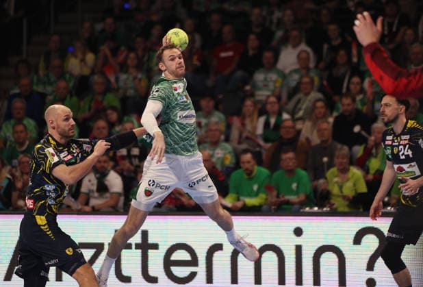 GER HBL Saison 2025 2026 FÜCHSE Berlin vs Rhein Neckar Löwen, 01.03.26, Max-Schmeling-Halle, Berlin, Mathias GIDSEL (Füchse Berlin 19)