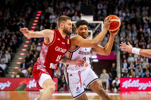 Basketball Bonn 01.03.2026 FIBA Basketball World Cup 2027 European Qualifiers Deutschland (GER) - Kroatien (CRO) Kostja Mushidi (Deutschland, No.29)