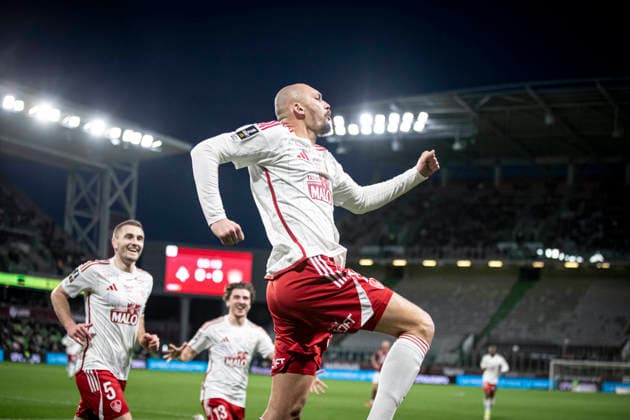 FOOTBALL : Metz vs Stade Brestois - ligue 1 - Metz - 01 03 26 Joie des joueurs de l equipe de Stade Brestois apres le but de Ludovic Ajorque 19  Copyright: xElyxandroxCEGARRAx