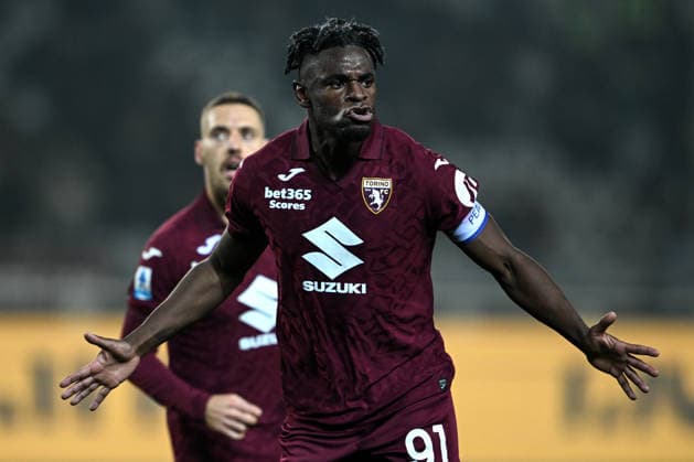 Cm Torino 01 03 2026 - campionato di calcio serie A Torino-Lazio foto Cristiano Mazzi Image nella foto: esultanza gol Duvan Zapata 