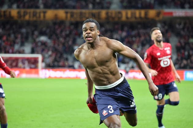 FOOTBALL : LOSC Lille vs FC Nantes - Ligue 1 J24 - 01 03 2026 But et joie de Nathan NGOY (LOSC Lille) lors du match LOSC Lille vs FC Nantes, Ligue 1 J24, Decathlon Arena stade Pierre Mauroy, le 1er mars 2026 - photo Laurent Sanson PsnewZ  Copyright: xLaurentxSANSONx xPsnewZx
