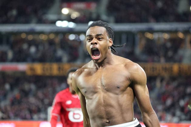 FOOTBALL : LOSC Lille vs FC Nantes - Ligue 1 J24 - 01 03 2026 But et joie de Nathan NGOY (LOSC Lille) lors du match LOSC Lille vs FC Nantes, Ligue 1 J24, Decathlon Arena stade Pierre Mauroy, le 1er mars 2026 - photo Laurent Sanson PsnewZ  Copyright: xLaurentxSANSONx xPsnewZx