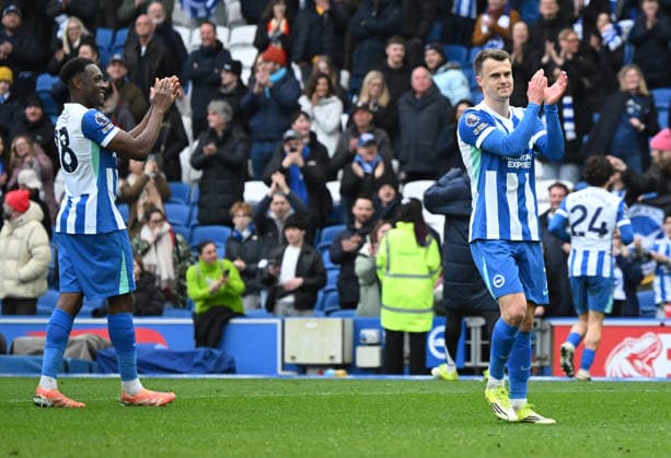 Solly March of Brighton after the final whistle of the Premier League match between Brighton and Hove Albion and Nottingham Forest at the American Express Stadium, Brighton UK - Sunday 1st March 2026 Brighton v Nottingham Forest Premier League Football, Amex Stadium, Sussex, UK - 01 Mar 2026Brighton Amex Stadium Sussex United Kingdom Editorial use only. No merchandising. For Football images FA and Premier League restrictions apply inc. no internet mobile usage without FAPL license - for details contact Football Dataco  Copyright: xLizxFinlayson TPI Shutterstockx 16718466bj