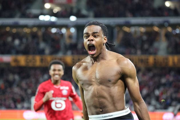FOOTBALL : LOSC Lille vs FC Nantes - Ligue 1 J24 - 01 03 2026 But et joie de Nathan NGOY (LOSC Lille) lors du match LOSC Lille vs FC Nantes, Ligue 1 J24, Decathlon Arena stade Pierre Mauroy, le 1er mars 2026 - photo Laurent Sanson PsnewZ  Copyright: xLaurentxSANSONx xPsnewZx