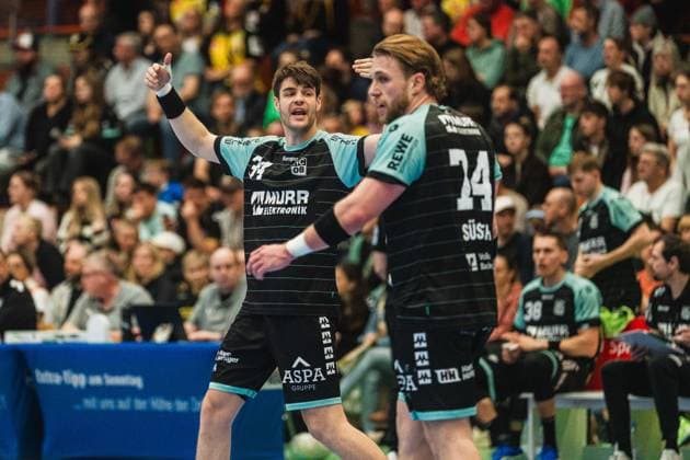 Lukas Rauh (HC Oppenweiler Backnang, 34) puscht sein Team HSG Krefeld Niederrhein vs. HC Oppenweiler Backnang, Handball, 2.HBL, 22.Spieltag, Saison 2025 26, 01.03.2026, HSG Krefeld Niederrhein vs. HC Oppenweiler Backnang, Handball, 2.HBL, 22.Spieltag, Saison 2025 26, 01.03.2026 Krefeld Copyright: xEibner-Pressefoto LukasxBaldygax EP_LBA