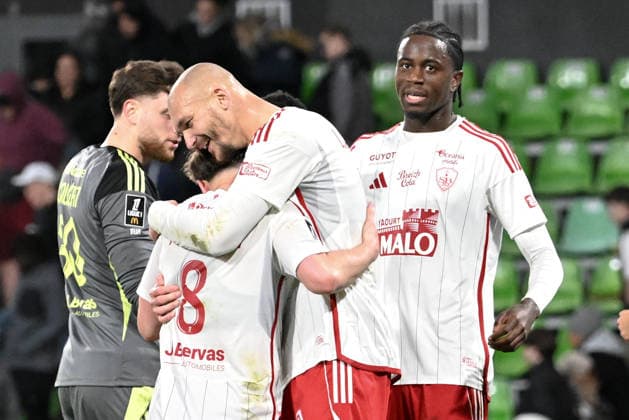 FC Metz v Stade Brestois 29 - Ligue 1 McDonald s 2025 2026 04 Junior DIAZ (sb29) - 19 Ludovic AJORQUE (sb29) during the Ligue 1 McDonald s match between Metz and Brest on March 1, 2026 at Stade Saint-Symphorien in Metz, France. Metz France  Copyright: xFEPx 776465511