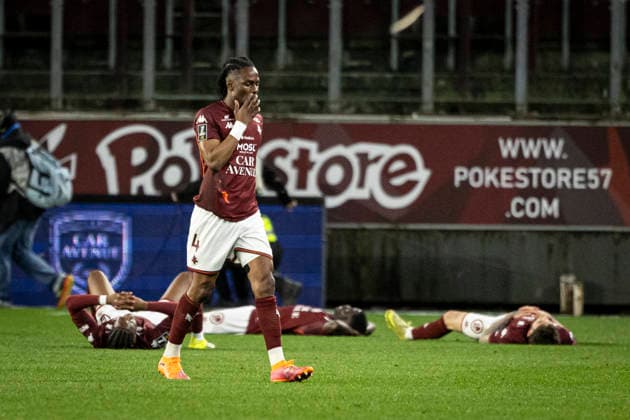 FOOTBALL : Metz vs Stade Brestois - ligue 1 - Metz - 01 03 26 DÃ ception des joueurs de l equipe de Metz apres leur dÃ faite  Copyright: xelyxandroxcegarrax