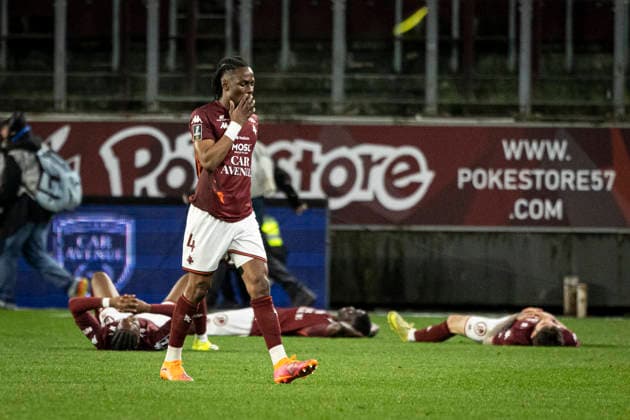 FOOTBALL : Metz vs Stade Brestois - ligue 1 - Metz - 01 03 26 DÃ ception des joueurs de l equipe de Metz apres leur dÃ faite  Copyright: xelyxandroxcegarrax