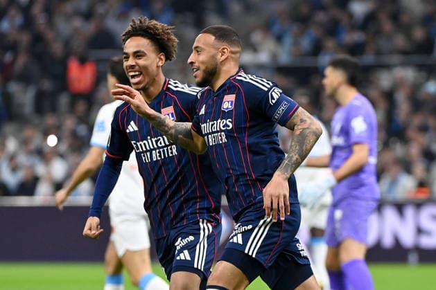 Olympique de Marseille v Olympique Lyonnais - Ligue 1 McDonald s 2025 2026 99 Noah NARTEY (ol) - 08 Corentin TOLISSO (ol) during the Ligue 1 McDonald s match between Marseille and Lyon at Stade Velodrome on March 1, 2026 in Marseille, France. Marseille France  Copyright: xFEPx 776348306