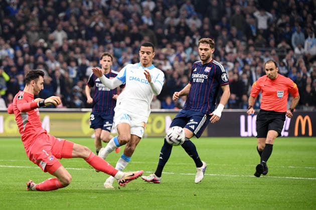 Olympique de Marseille v Olympique Lyonnais - Ligue 1 McDonald s 2025 2026 01 Dominik GREIF (ol) - 10 Mason GREENWOOD (om) during the Ligue 1 McDonald s match between Marseille and Lyon at Stade Velodrome on March 1, 2026 in Marseille, France. Marseille France  Copyright: xFEPx 776348306