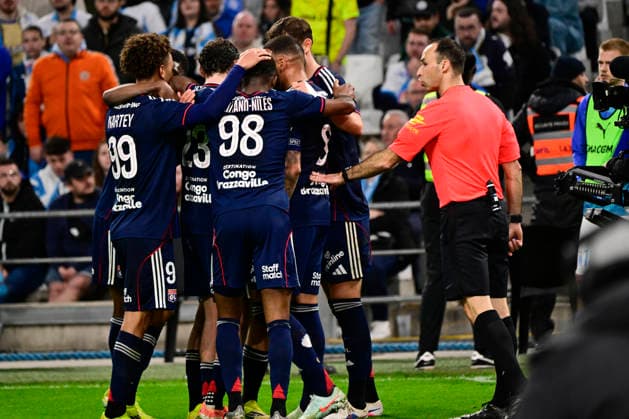 FOOTBALL : Olympique de Marseille VS Olympique Lyonnais - Ligue 1 McDonald s - 01 03 2026 Joy OL - But RÃ mi Himbert - Ligue 1 McDonald s match between Olympique de Marseille and Olympique Lyonnais on March 1, 2026 at the Orange Velodrome Stadium in Marseille. MarseilleFrance  Copyright: xWilliamxCannarellax