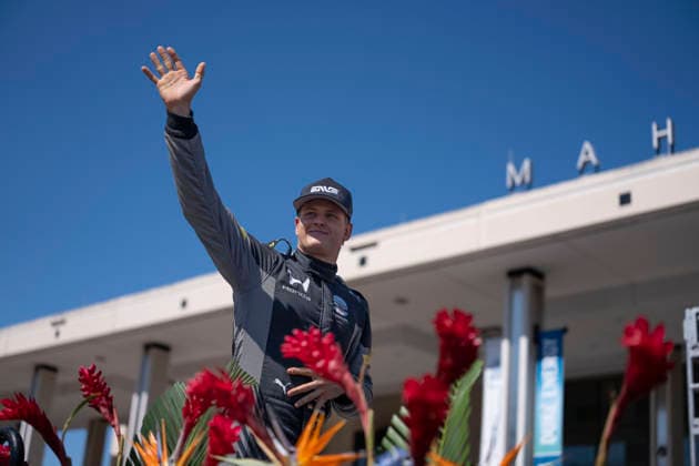 March 1, 2026, St. Petersburg, Florida, USA: March 1, 2026, St. Petersburg, Florida.Mick Schumacher (Switzerland), driver of the Rahal Letterman Lanigan Honda, greets the crowd during pre race activities at the NTT IndyCar, Indy Car, IRL, USA Series, Firestone Grand Prix of St. Petersburg. IndyCar  - ZUMAd212 20260301_zsp_d212_008 Copyright: xRichardxDolex