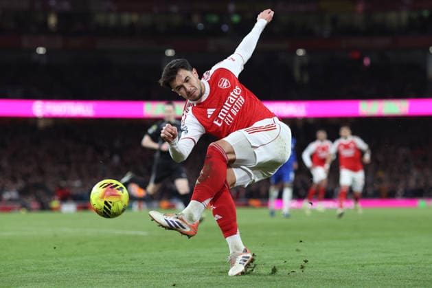 Arsenal v Chelsea 01 March 2026, London - Premier League Football - Arsenal v Chelsea - Martin Zubimendi of Arsenal - Photo: Charlotte Wilson Offside. London UK Copyright: xCharlottexWilsonx xOffsidexOffside