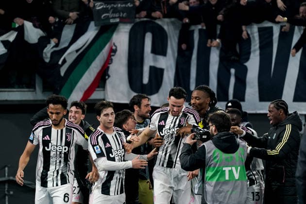 AS Roma v Juventus FC - Serie A Enilive Federico Gatti of Juventus FC celebrates after scoring third goal during the serie Serie A Enilive match between AS Roma and Juventus FC at Stadio Olimpico on March 01, 2026 in Rome, Italy Rome Stadio Olimpico Lazio Italy Copyright: xGiuseppexMaffiax 260301_SerieA_Roma-Juventus_GM_06102