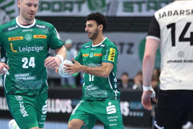 Handball DAIKIN HBL, SC DHfK Leipzig - Bergischer HC; 01.03.2026 Ahmed Khairi (17, SC DHfK Leipzig). Handball, DAIKIN HBL, 1. Bundesliga, Saison 2025 2026, 23. Spieltag: SC DHfK Leipzig vs. Bergischer HC am 01.03.2026 in der Quarterback Immobilien Arena Leipzig. Copyright: xBEAUTIFULxSPORTS JanxKaeferx