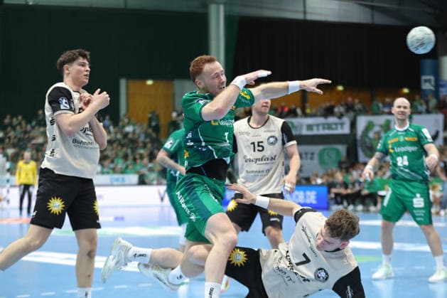 Handball DAIKIN HBL, SC DHfK Leipzig - Bergischer HC; 01.03.2026 Tomas Piroch (7, SC DHfK Leipzig). Handball, DAIKIN HBL, 1. Bundesliga, Saison 2025 2026, 23. Spieltag: SC DHfK Leipzig vs. Bergischer HC am 01.03.2026 in der Quarterback Immobilien Arena Leipzig. Copyright: xBEAUTIFULxSPORTS JanxKaeferx