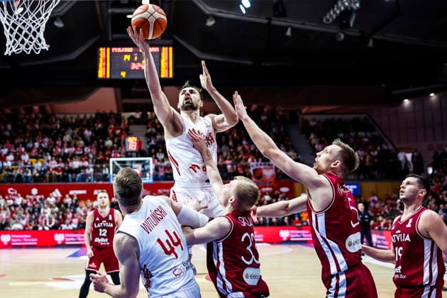 GDYNIA 01.03.2026 KOSZYKOWKA KOSZKADRA REPREZENTACJA POLSKI MECZ POLSKA - LOTWA ELIMINACJE MISTRZOSTW SWIATA 2027 - - - MEN BASKETBALL POLISH national team, Nationalteam WORLD CUP SERIES QUALIFIERS GAME POLAND - LATVIA NZ przemyslaw zolnierewicz FOT. TOMASZ SOKOLOWSKI 058SPORT.PL NEWSPIX.PL --- newspix.pl 