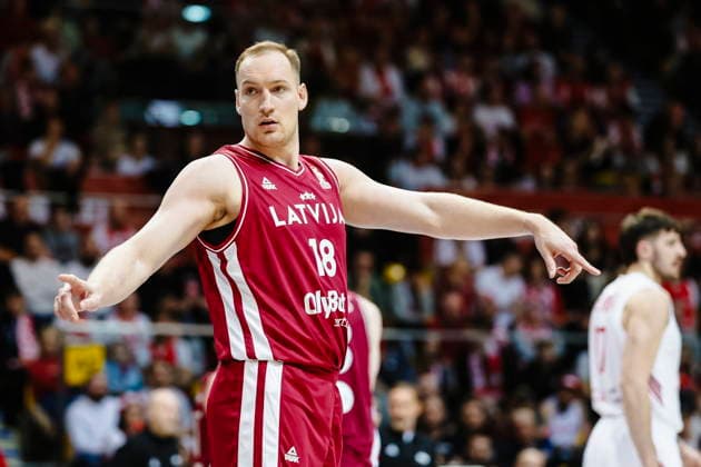 GDYNIA 01.03.2026 KOSZYKOWKA KOSZKADRA REPREZENTACJA POLSKI MECZ POLSKA - LOTWA ELIMINACJE MISTRZOSTW SWIATA 2027 - - - MEN BASKETBALL POLISH national team, Nationalteam WORLD CUP SERIES QUALIFIERS GAME POLAND - LATVIA NZ Klavs Cavars , FOT. WOJCIECH FIGURSKI 058SPORT.PL NEWSPIX.PL --- newspix.pl 