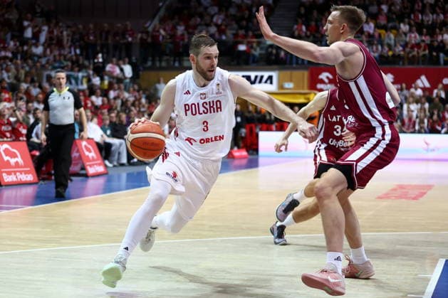 2026.03.01 Gdynia Koszykowka Kwalifikacje do Mistrzostw Swiata 2027 Polska - Lotwa N z Michal Sokolowski Foto Piotr Matusewicz PressFocus 2026.03.01 Gdynia Basketball Poland - Latvia Michal Sokolowski Credit: Piotr Matusewicz PressFocus NEWSPIX.PL --- newspix.pl 