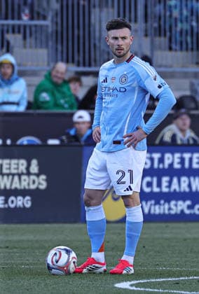 March 1, 2026, Chester, Pennsylvania, USA: New York City FC midfielder Aiden O Neill (21) at Subaru Park. Chester USA - ZUMAs325 20260301_zsp_s325_023 Copyright: xJessxStilesx