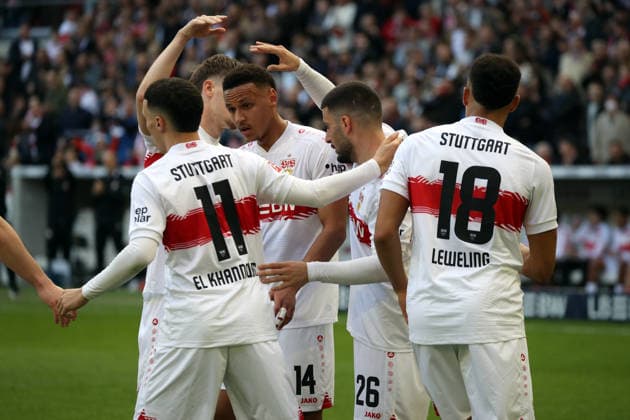 01.03.26 VfB Stuttgart - VfL Wolfsburg Deutschland, Stuttgart, 01.03.2026, Fussball, Bundesliga, Saison 2025 2026, VfB Stuttgart - VfL Wolfsburg (4:0): Deniz Undav (VfB Stuttgart); Jubel Tor 1:0 Undav.