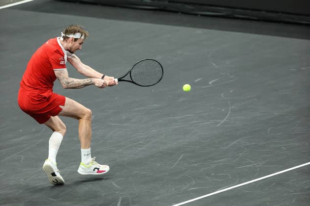 Tennis 2026: MGM Slam Presented By Capital One MAR 01 March 1, 2026: Alexander Bublik in action during the MGM Slam Presented by Capital One on March 1, 2026 at T-Mobile Arena in Las Vegas, NV. Christopher Trim Cal Media. (Credit Image: Â Christopher Trim Cal Sport Media) Las Vegas Nevada United States of America EDITORIAL USE ONLY Copyright: xx ZUMA-20260301_zma_c04_088.jpg ChristopherxTrimx csmphotothree476721