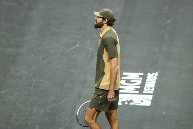March 1, 2026: Photo taken during the MGM Slam Presented by Capital One on March 1, 2026 at T-Mobile Arena in Las Vegas, NV. Cal Media. Tennis 2026: MGM Slam Presented By Capital One MAR 01  - ZUMAc04_ 20260301_zma_c04_094 Copyright: xChristopherxTrimx