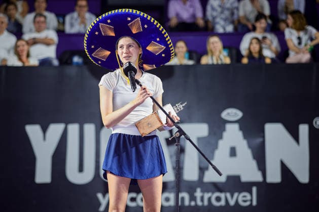WTA, Tennis Damen MERIDA OPEN 2026 WTA MERIDA OPEN 2026 C. BUCSA VS M. FRECH 01032026 MERIDA, YUCATAN, MEXICO. Photo of spanish Cristina Bucsa, champion of the WTA Merida Open 2026 tournament, held at the Yucatan Country Club of Merida, Yucatan, Mexico. After defeating Magdalena Frech of Poland. Foto de la espanola Cristina Bucsa, campeona del torneo WTA Merida Open 2026, celebrado en el Yucatan Country Club de Merida, Yucatan, Mexico. Tras derrotar a Magdalena Frech de Polonia. PHOTO BY IMAGENSHOP AGENCIA FOTOGRAFICA MERIDA YUCATAN MEXICO Copyright: xIMAGENSHOPxAGENCIAxFOTOGRAFICAx