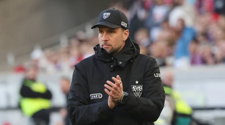 Stuttgart, Fußball Bundesliga, 20. Spieltag, VfB Stuttgart vs. VfL Wolfsburg, Trainer Sebastian Hoeneß ( VfB )