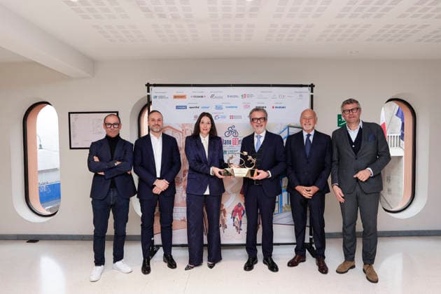 Davide Cassani, Giovanni Falcone,Alessandra Borghetti,Domenico Carretta, Enzo Ghigho, Paolo Bellino. Presentazione gara ciclistica Milano-Torino. 150 anni. Italy - - March, 2, 2026.  Copyright: xFabioxFerrari LaPressex