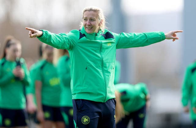 Republic of Ireland WNT Squad Training, Tallaght Stadium, Dublin 2 3 2026 Head Coach Carla Ward Carla Ward 2 3 2026  Copyright: x INPHO JamesxCrombiex PPI28688
