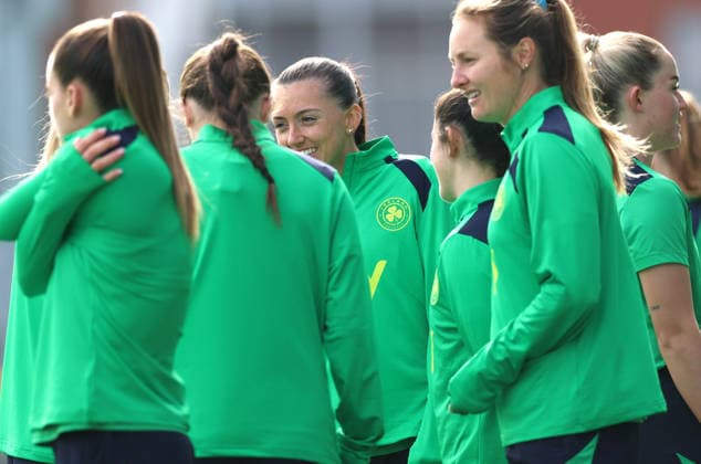 Republic of Ireland WNT Squad Training, Tallaght Stadium, Dublin 2 3 2026 Abbie Larkin Abbie Larkin 2 3 2026  Copyright: x INPHO JamesxCrombiex PPI28188