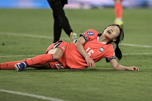 FuÃŸball, Frauen, Asien Cup, SÃ¼dkorea - Iran #4 2nd March 2026, Robina Stadium, Gold Coast, Queensland, Australia; AFC Women s Asian Cup, Iran versus South Korea; Jang Sel-gi of Korea Republic reacts after missing a chance to score  NigelxOwen